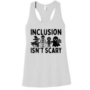 Inclusion IsnT Scary Slp Halloween Sped Teacher Ghost Mummy Women's Racerback Tank