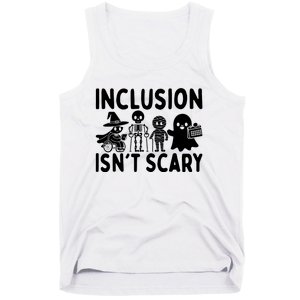 Inclusion IsnT Scary Slp Halloween Sped Teacher Ghost Mummy Tank Top