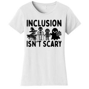 Inclusion IsnT Scary Slp Halloween Sped Teacher Ghost Mummy Women's T-Shirt