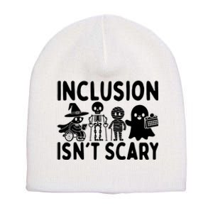 Inclusion IsnT Scary Slp Halloween Sped Teacher Ghost Mummy Short Acrylic Beanie