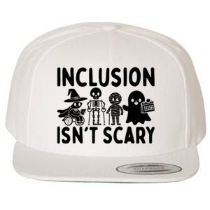 Inclusion IsnT Scary Slp Halloween Sped Teacher Ghost Mummy Wool Snapback Cap