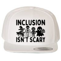 Inclusion IsnT Scary Slp Halloween Sped Teacher Ghost Mummy Wool Snapback Cap