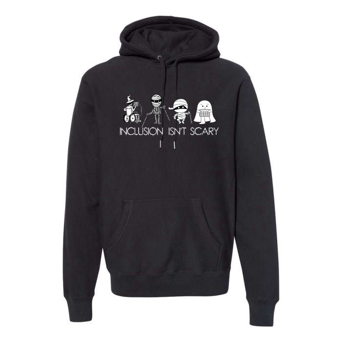 Inclusion IsnT Scary Slp Halloween Sped Teacher Ghost Mummy Premium Hoodie