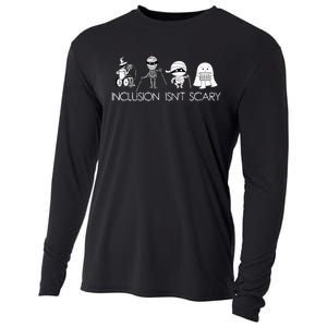 Inclusion IsnT Scary Slp Halloween Sped Teacher Ghost Mummy Cooling Performance Long Sleeve Crew