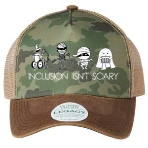 Inclusion IsnT Scary Slp Halloween Sped Teacher Ghost Mummy Legacy Tie Dye Trucker Hat