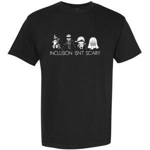 Inclusion IsnT Scary Slp Halloween Sped Teacher Ghost Mummy Garment-Dyed Heavyweight T-Shirt