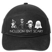 Inclusion IsnT Scary Slp Halloween Sped Teacher Ghost Mummy 7-Panel Snapback Hat