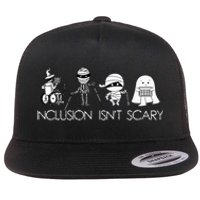 Inclusion IsnT Scary Slp Halloween Sped Teacher Ghost Mummy Flat Bill Trucker Hat