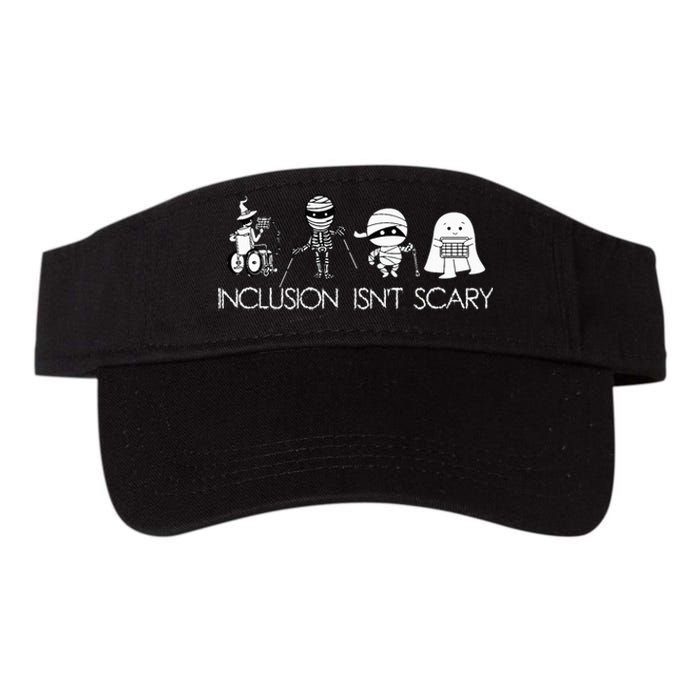 Inclusion IsnT Scary Slp Halloween Sped Teacher Ghost Mummy Valucap Bio-Washed Visor