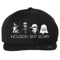 Inclusion IsnT Scary Slp Halloween Sped Teacher Ghost Mummy Wool Snapback Cap