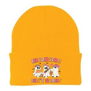 Inclusion IsnT Scary Boo Ghost Sped Teacher Halloween Knit Cap Winter Beanie