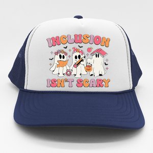 Inclusion IsnT Scary Boo Ghost Sped Teacher Halloween Trucker Hat