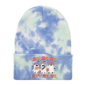 Inclusion IsnT Scary Boo Ghost Sped Teacher Halloween Tie Dye 12in Knit Beanie