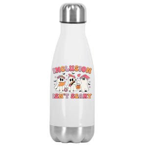 Inclusion IsnT Scary Boo Ghost Sped Teacher Halloween Stainless Steel Insulated Water Bottle