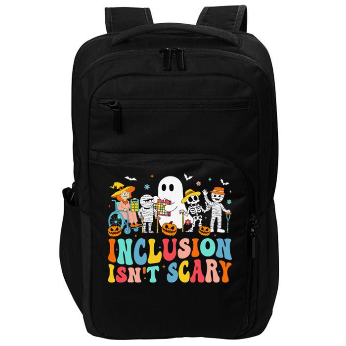 Inclusion IsnT Scary Slp Halloween Sped Teacher Ghost Mummy Gift Impact Tech Backpack