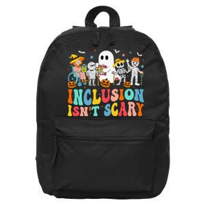 Inclusion IsnT Scary Slp Halloween Sped Teacher Ghost Mummy Gift 16 in Basic Backpack