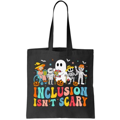 Inclusion IsnT Scary Slp Halloween Sped Teacher Ghost Mummy Gift Tote Bag