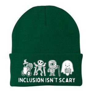 Inclusion IsnT Scary Teacher Skeleton Ghost Cute Halloween Knit Cap Winter Beanie