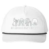 Inclusion IsnT Scary Teacher Skeleton Ghost Cute Halloween Snapback Five-Panel Rope Hat