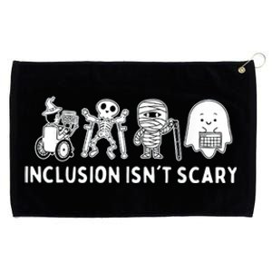 Inclusion IsnT Scary Teacher Skeleton Ghost Cute Halloween Grommeted Golf Towel