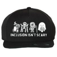 Inclusion IsnT Scary Teacher Skeleton Ghost Cute Halloween Wool Snapback Cap