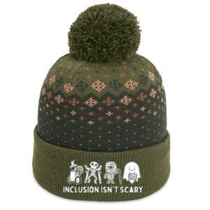 Inclusion IsnT Scary Teacher Skeleton Ghost Cute Halloween The Baniff Cuffed Pom Beanie