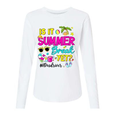 Is It Summer Break Yet Bus Driver Last Day Of School Womens Cotton Relaxed Long Sleeve T-Shirt