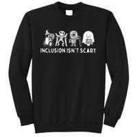 Inclusion IsnT Scary Teacher Skeleton Ghost Sweatshirt