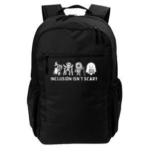 Inclusion IsnT Scary Teacher Skeleton Ghost Daily Commute Backpack