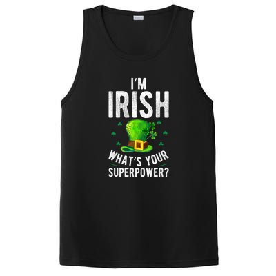 I'm Irish Superpower Ireland Irish Proud St Patrick Day PosiCharge Competitor Tank