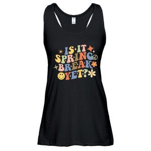 Is It Spring Break Yet? Groovy Retro Vacation Teacher Flower Ladies Essential Flowy Tank