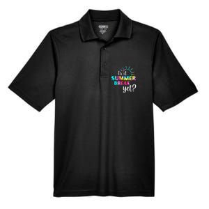 Is It Summer Break Yet Teacher Appreciation Men's Origin Performance Pique Polo