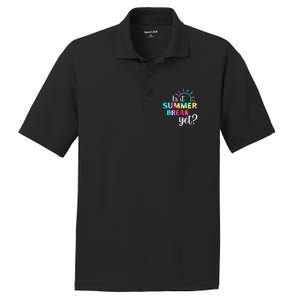 Is It Summer Break Yet Teacher Appreciation PosiCharge RacerMesh Polo