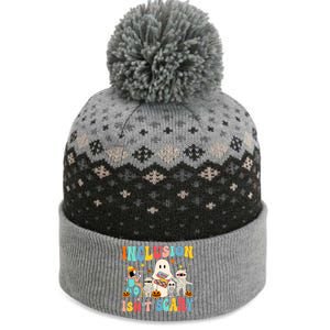 Inclusion IsnT Scary Teacher Skeleton Ghost Cute Halloween The Baniff Cuffed Pom Beanie