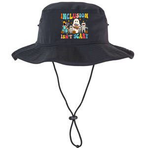 Inclusion IsnT Scary Teacher Skeleton Ghost Cute Halloween Legacy Cool Fit Booney Bucket Hat