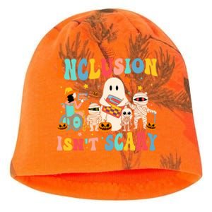 Inclusion IsnT Scary Teacher Skeleton Ghost Cute Halloween Kati - Camo Knit Beanie