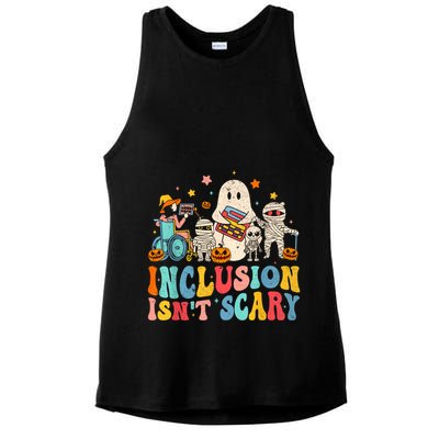 Inclusion IsnT Scary Ghost Mummy Halloween Slp Sped Teacher Ladies PosiCharge Tri-Blend Wicking Tank
