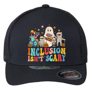 Inclusion IsnT Scary Ghost Mummy Halloween Slp Sped Teacher Flexfit Unipanel Trucker Cap