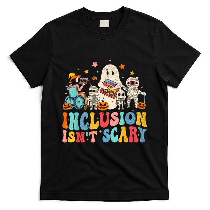 Inclusion IsnT Scary Ghost Mummy Halloween Slp Sped Teacher T-Shirt