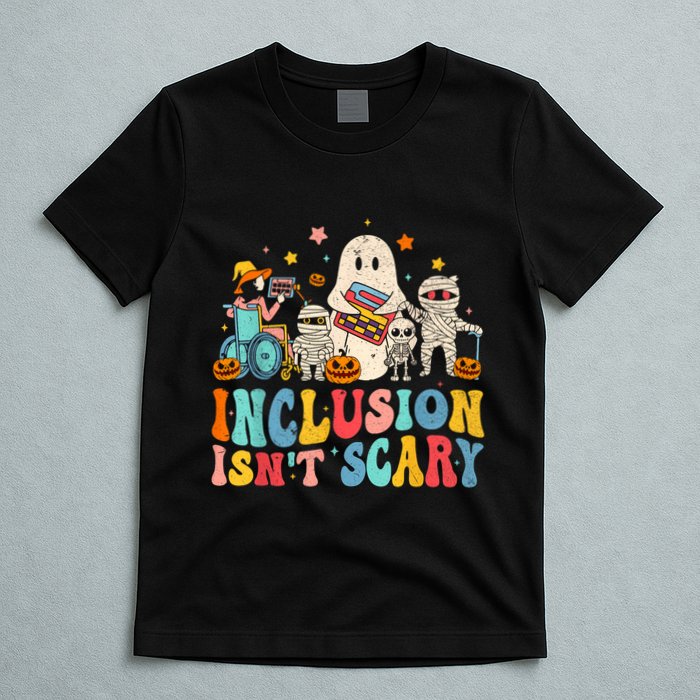 Inclusion IsnT Scary Ghost Mummy Halloween Slp Sped Teacher T-Shirt