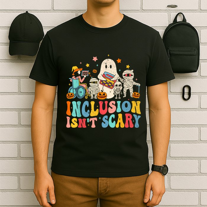 Inclusion IsnT Scary Ghost Mummy Halloween Slp Sped Teacher T-Shirt