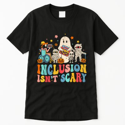 Inclusion IsnT Scary Ghost Mummy Halloween Slp Sped Teacher Tall T-Shirt