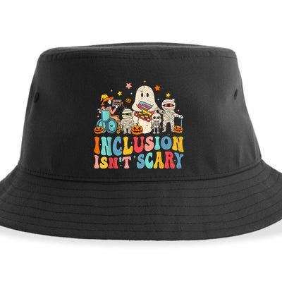 Inclusion IsnT Scary Ghost Mummy Halloween Slp Sped Teacher Sustainable Bucket Hat