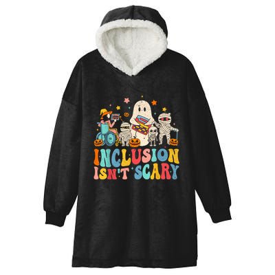 Inclusion IsnT Scary Ghost Mummy Halloween Slp Sped Teacher Hooded Wearable Blanket