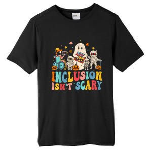 Inclusion IsnT Scary Ghost Mummy Halloween Slp Sped Teacher Tall Fusion ChromaSoft Performance T-Shirt