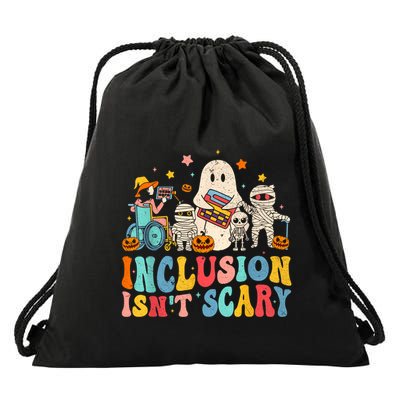 Inclusion IsnT Scary Ghost Mummy Halloween Slp Sped Teacher Drawstring Bag