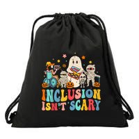 Inclusion IsnT Scary Ghost Mummy Halloween Slp Sped Teacher Drawstring Bag