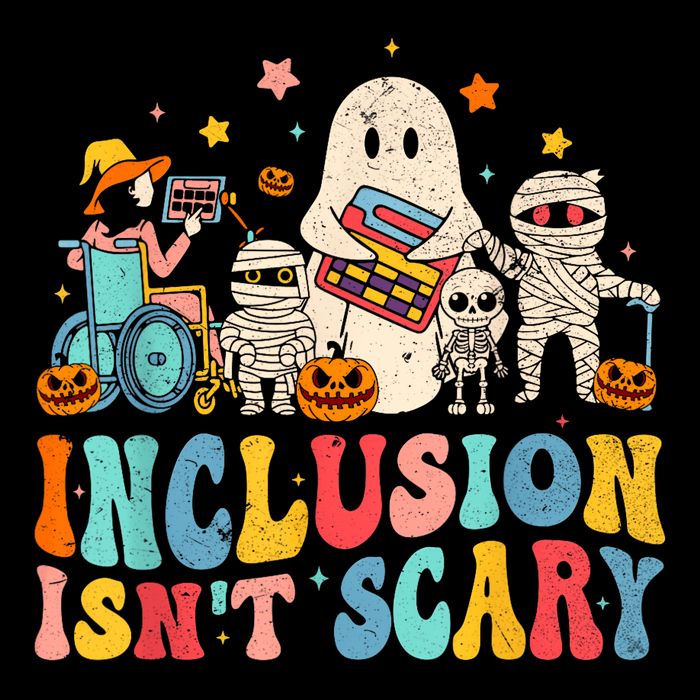 Inclusion IsnT Scary Ghost Mummy Halloween Slp Sped Teacher 16 in Basic Backpack