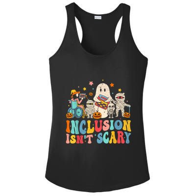 Inclusion IsnT Scary Ghost Mummy Halloween Slp Sped Teacher Ladies PosiCharge Competitor Racerback Tank
