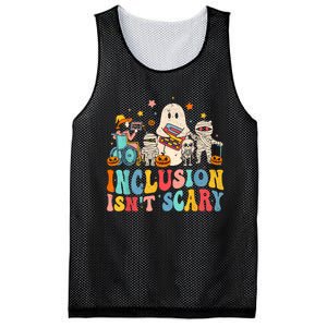 Inclusion IsnT Scary Ghost Mummy Halloween Slp Sped Teacher Mesh Reversible Basketball Jersey Tank